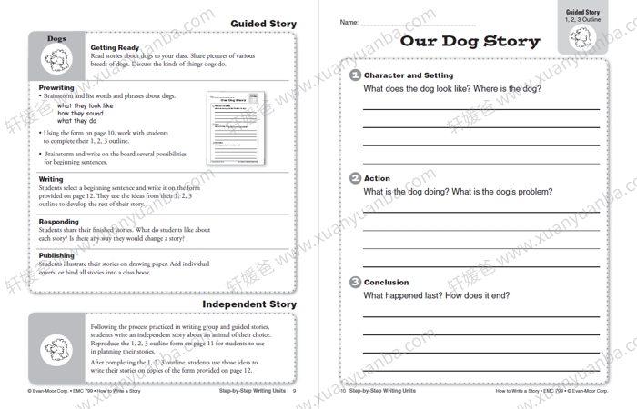 《How to Write A Story 4册》关于如何写一个故事写作练习册系列 PDF百度网盘下载