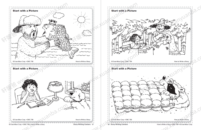 《How to Write A Story 4册》关于如何写一个故事写作练习册系列 PDF百度网盘下载
