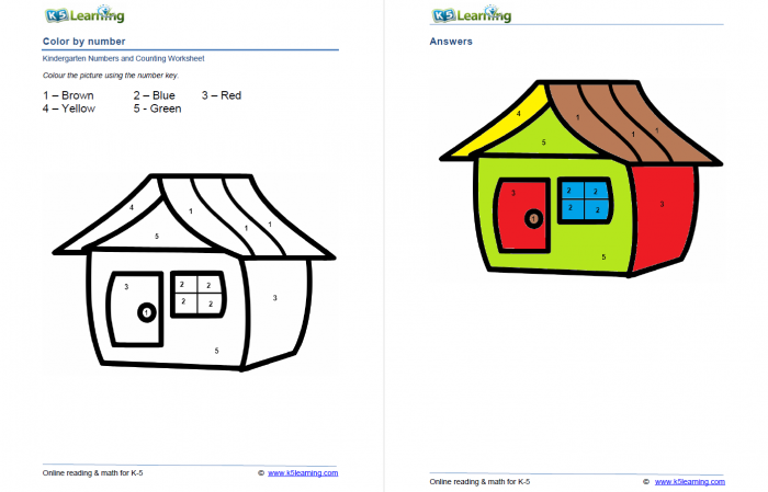 《K5 learning kindergarten worksheets》幼儿园英文数学练习纸 PDF百度网盘下载