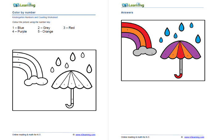 《K5 learning kindergarten worksheets》幼儿园英文数学练习纸 PDF百度网盘下载