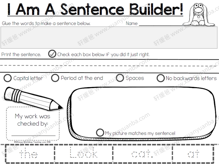 《Sentence Building 1-3》句子书写专项练习 PDF百度云网盘下载