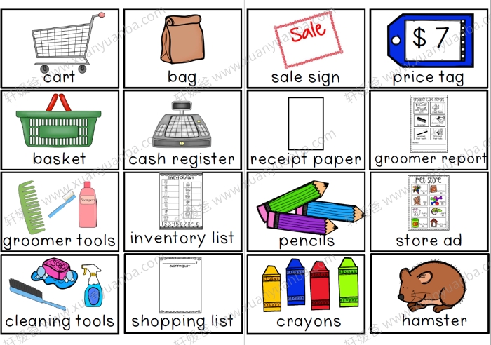 《Pet Store Dramatic Play》美国幼儿园情景游戏英语素材 PDF 百度云网盘下载