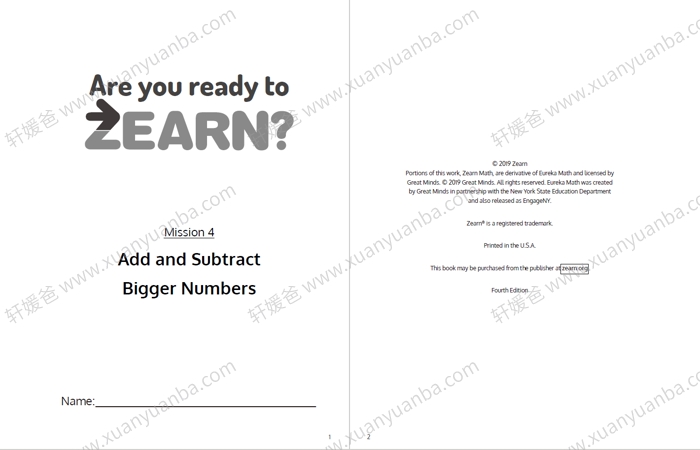《Zearn Math GK-G5》比尔盖茨推荐的美国小学生数学练习册 PDF百度云网盘下载