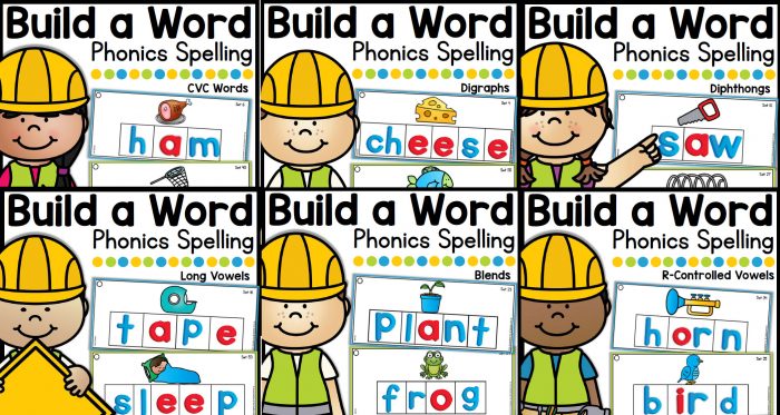 《Build a word拼读练习单词》六册自然拼读英文启蒙教材PDF 百度云网盘下载