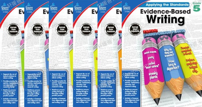 《Evidence-based Writing GK~G5》SAT英语原版写作教材练习册 PDF百度云网盘下载