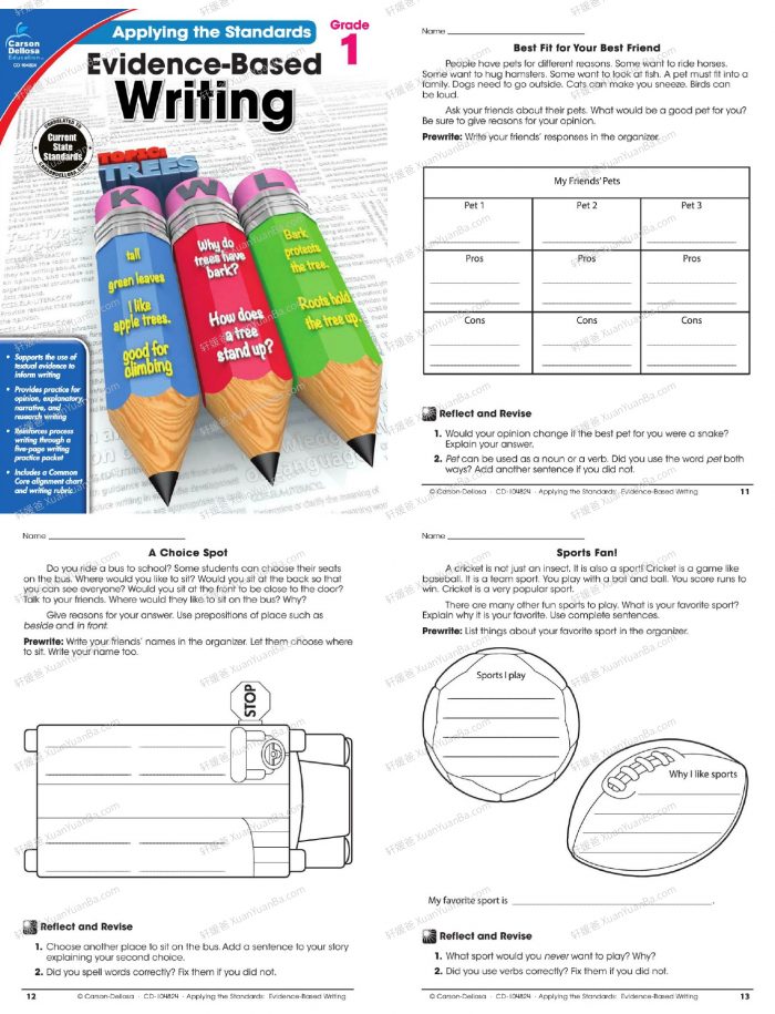 《Evidence-based Writing GK~G5》SAT英语原版写作教材练习册 PDF百度云网盘下载