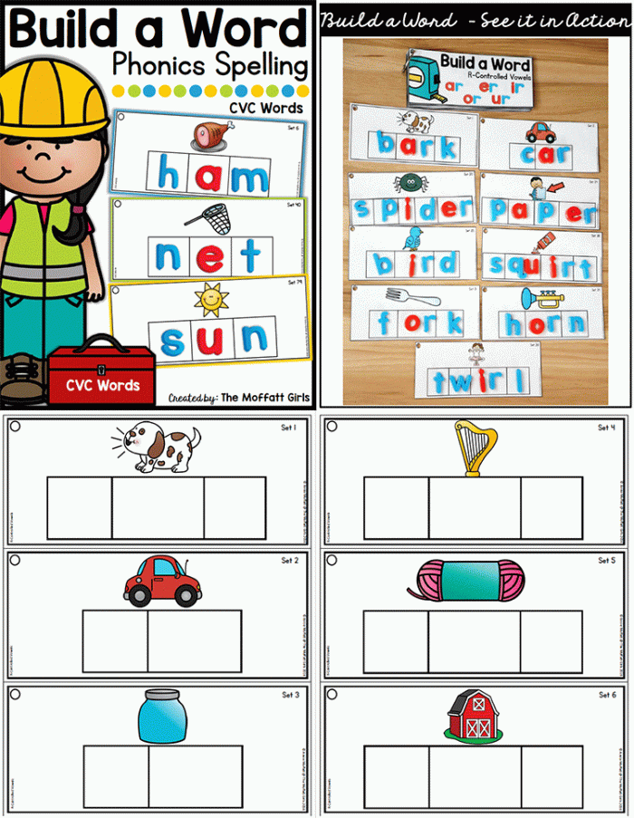 《Build a word拼读练习单词》六册自然拼读英文启蒙教材PDF 百度云网盘下载