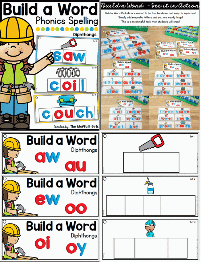 《Build a word拼读练习单词》六册自然拼读英文启蒙教材PDF 百度云网盘下载