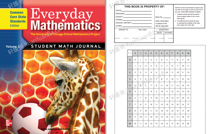 《Everyday Mathematics G1-G6》加州数学小学教材1-6含答案共12册PDF 百度云网盘下载