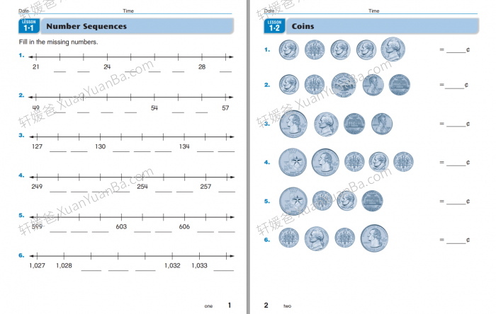 《Everyday Mathematics G1-G6》加州数学小学教材1-6含答案共12册PDF 百度云网盘下载