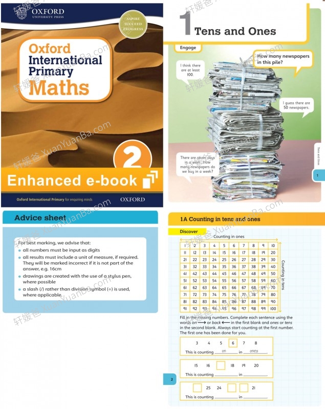 《International Primary Maths》牛津国际小学数学教材音频视频高清PDF百度云网盘下载