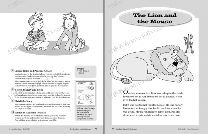 《Retelling Tales With Headbands G-PreK-1 》复述故事手工活动册艺术涵PDF 百度云网盘下载