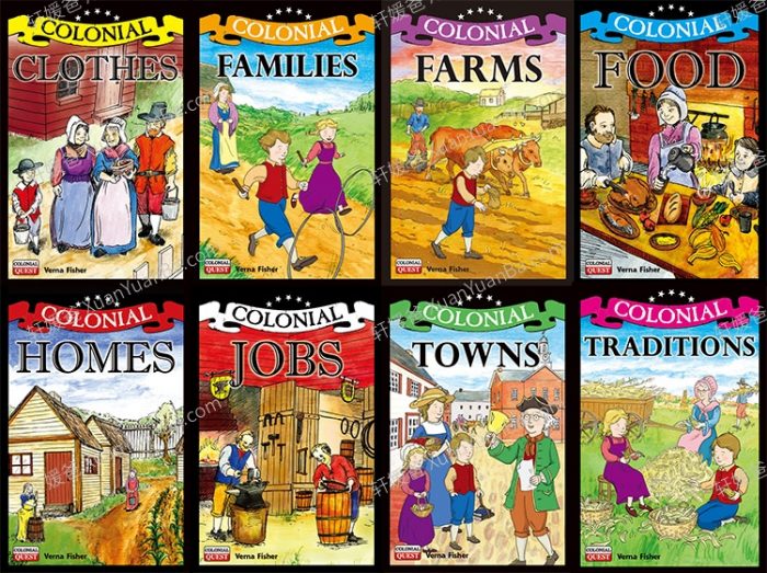 《Colonial》8本殖民地文化英语读物绘本高清PDF 百度云网盘下载
