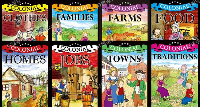 《Colonial》8本殖民地文化英语读物绘本高清PDF 百度云网盘下载