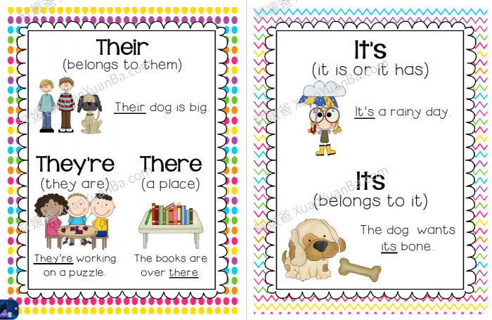 《TPT Grammar Posters 超棒的语法海报7册》PDF 百度云网盘下载