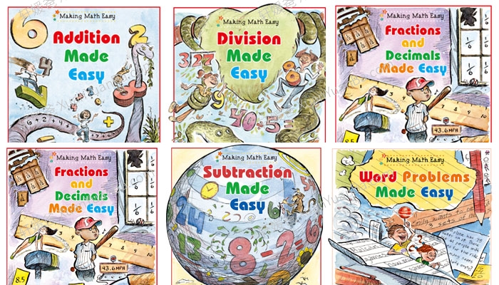 《Making Math Easy》轻松学数学小学生美语数学思维桥梁书PDF 百度云网盘下载