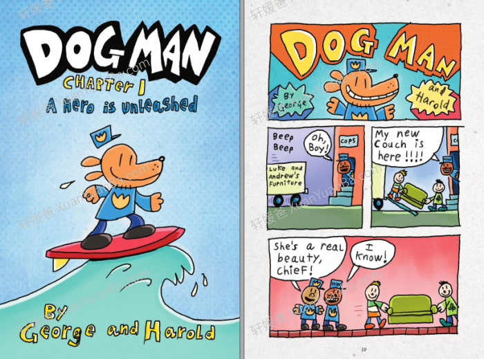 《Dog Man》神探狗狗世界级畅销英文绘本桥梁书10册 PDF 百度网盘下载