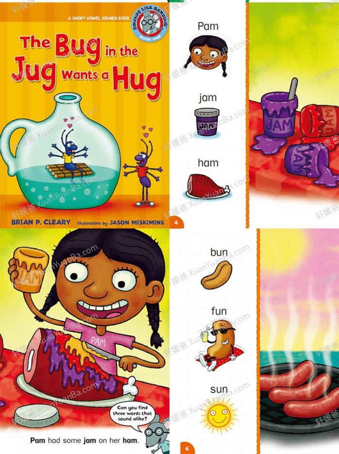 《Sounds Like Reading》7册自然拼读押韵词英文绘本PDF 百度云网盘下载