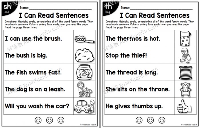 《I Can Read PHONICS SENTENCES》自然拼读阅读练习纸4册PDF 百度云网盘下载