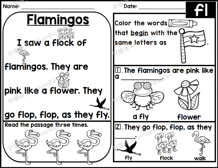 《Kindergarten Phonics Reading Comprehension Passages and Questions ALL YEAR》自然拼读阅读理解小短文练习册6本 PDF百度云网盘下载