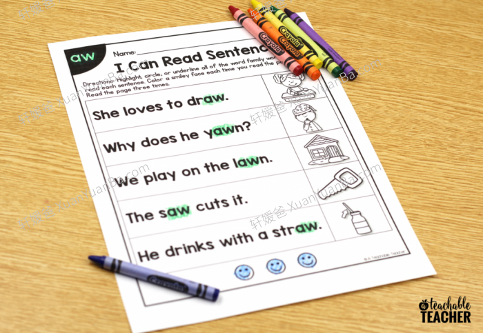 《I Can Read PHONICS SENTENCES》自然拼读阅读练习纸4册PDF 百度云网盘下载