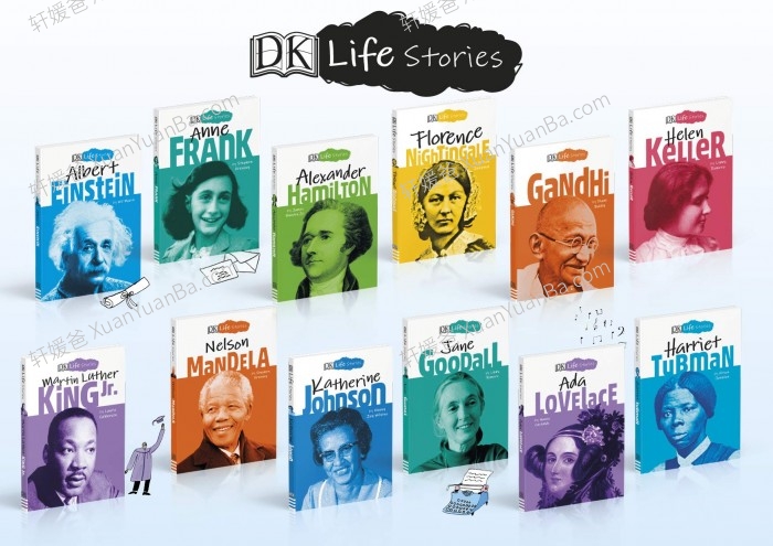 《DK英文人物传记系列》16册历史名人故事全彩桥梁书PDF 百度云网盘下载