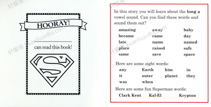 《Superman Phonics Fun》我会读超人系列幼儿英语自然拼读绘本PDF 百度网盘下载