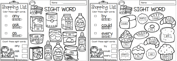 《Sight Word Shop》高频词购物涂色4册练习册 百度云网盘下载
