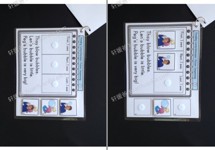 《Visual Sequencing Reading Comprehension》阅读理解故事安静书PDF 百度云网盘下载