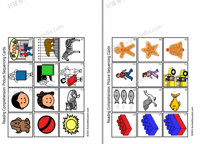 《Visual Sequencing Reading Comprehension》阅读理解故事安静书PDF 百度云网盘下载