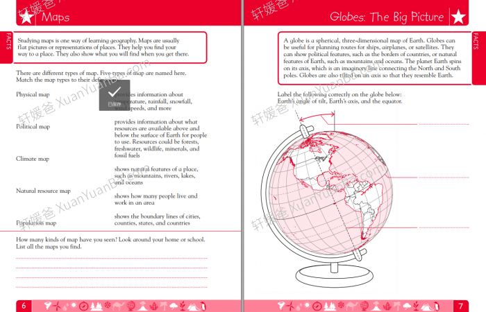 《DK地理练习册》提高三年级学生的地理技能高清PDF 百度云网盘下载