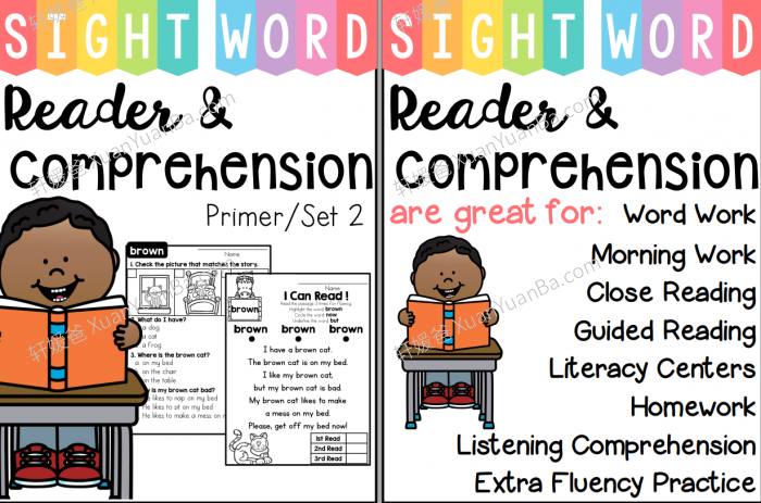 《SightWord Reader and Comprehension》高频词英语阅读理解3册PDF 百度云网盘下载
