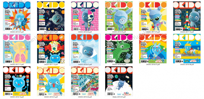 《OKIDO儿童杂志 2015-2019》儿童科普STEAM杂志PDF 百度云网盘下载