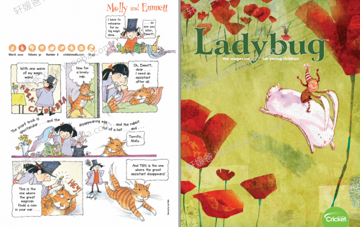 《Ladybug小瓢虫》2016-2024年英语启蒙绘本高清儿童杂志PDF 百度云网盘下载