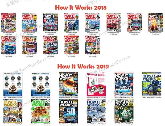 《How It Works 2014-2022杂志合集》青少年万物科普科学英语阅读杂志PDF 百度云网盘下载