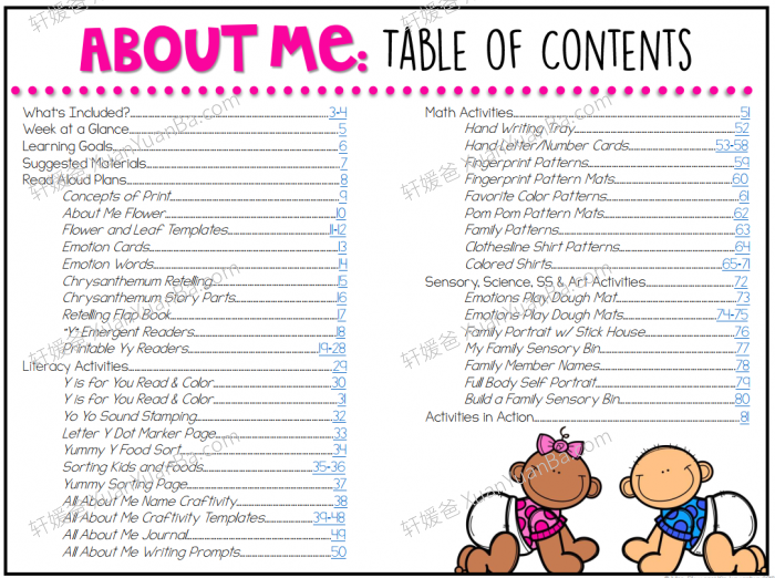 《Preschool Bundle》学前27个英语主题词汇练习包PDF 百度网盘下载