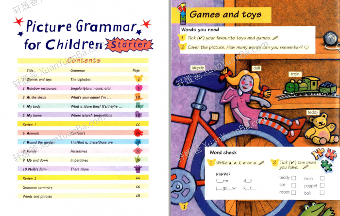 《Picture Grammar for Children》海尼曼少儿小学语法教材starter-1-4 PDF百度云网盘下载