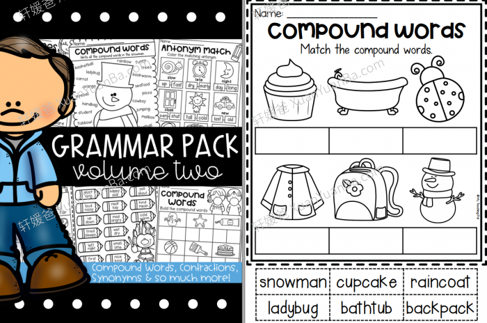 《Grammar Worksheet Bundle》语法练习册3册PDF 百度云网盘下载