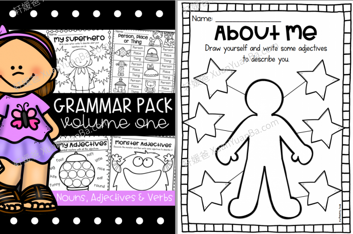 《Grammar Worksheet Bundle》语法练习册3册PDF 百度云网盘下载