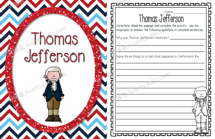 《Non-Fiction Comprehension, Cloze, and DAZE Passages》美国6代总统主题阅读理解练习PDF 百度网盘下载