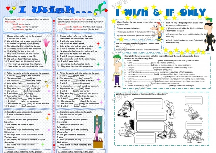 《I wish》语法专项练习纸9套PDF 百度云网盘下载