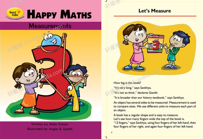 《Happy Maths 》快乐数学全4册通过英语小故事学习数学PDF 百度网盘下载