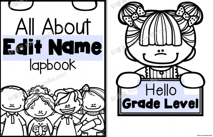 《Lapbook Mega Bundle》16套主题翻翻书安静书PDF 百度网盘下载