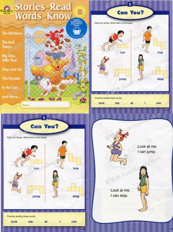 《Stories to Read, Words to Know》10册英文阅读练习册含答案MP3+PDF 百度云网盘下载