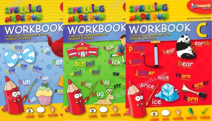 《Spelling Made Fun A-C》有趣的拼写练习册3册 PDF 百度云网盘下载