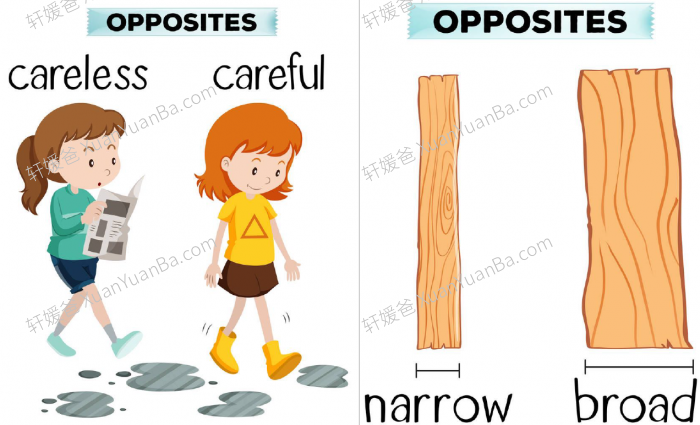 《OPPOSITES 》106张英语反义词闪卡 PDF百度云网盘下载