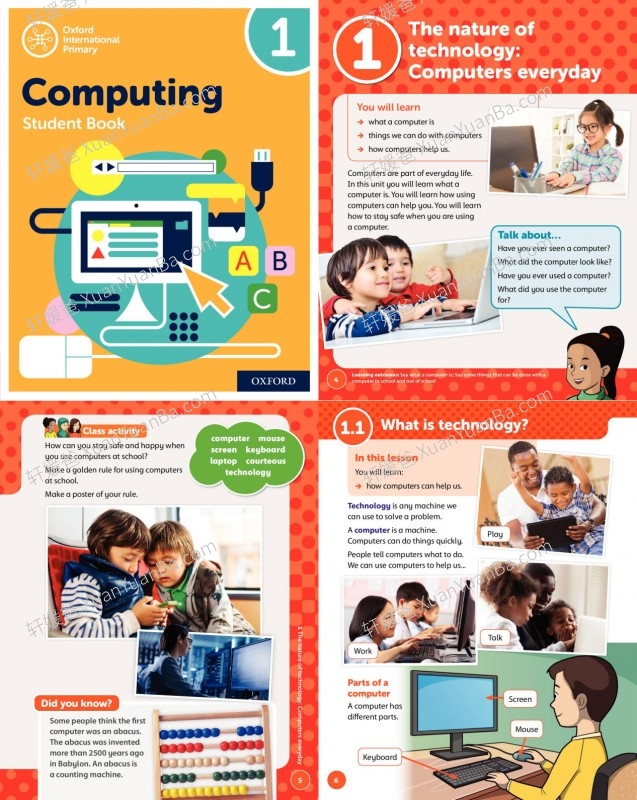 《International Computing Student Book》1-6年级牛津国际小学计算机教材PDF 百度云网盘下载