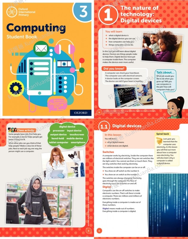 《International Computing Student Book》1-6年级牛津国际小学计算机教材PDF 百度云网盘下载