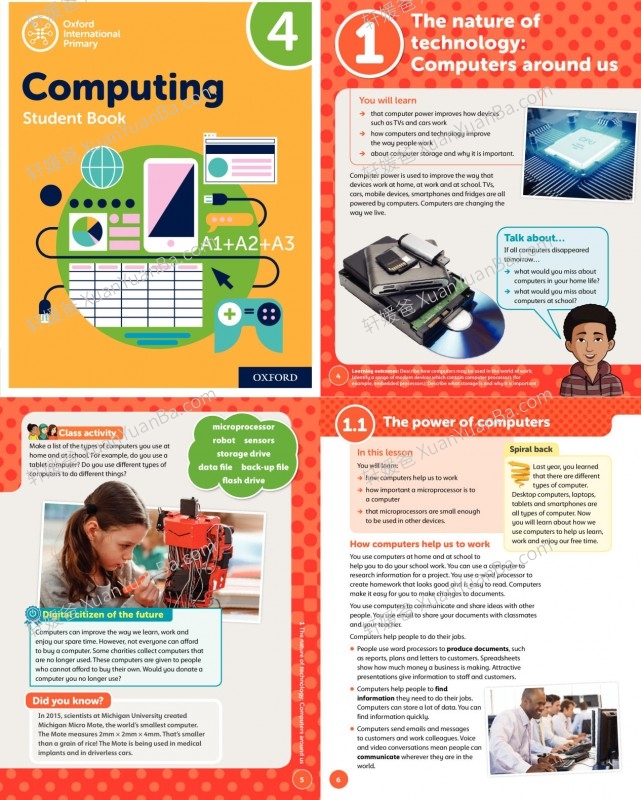 《International Computing Student Book》1-6年级牛津国际小学计算机教材PDF 百度云网盘下载