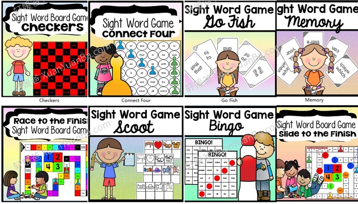 《Sight Word Activities Game》英文高频词游戏12套 PDF 百度云网盘下载